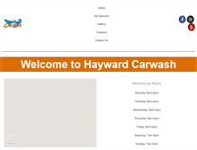 Tablet Screenshot of haywardcarwash.com
